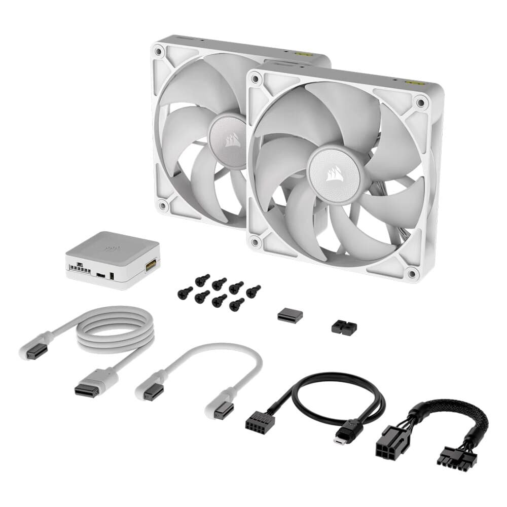 Kit Ventoinhas Corsair iCUE LINK RX140 RGB| KaBuM! Kit Ventoinhas Corsair iCUE LINK RX140 RGB| KaBuM!