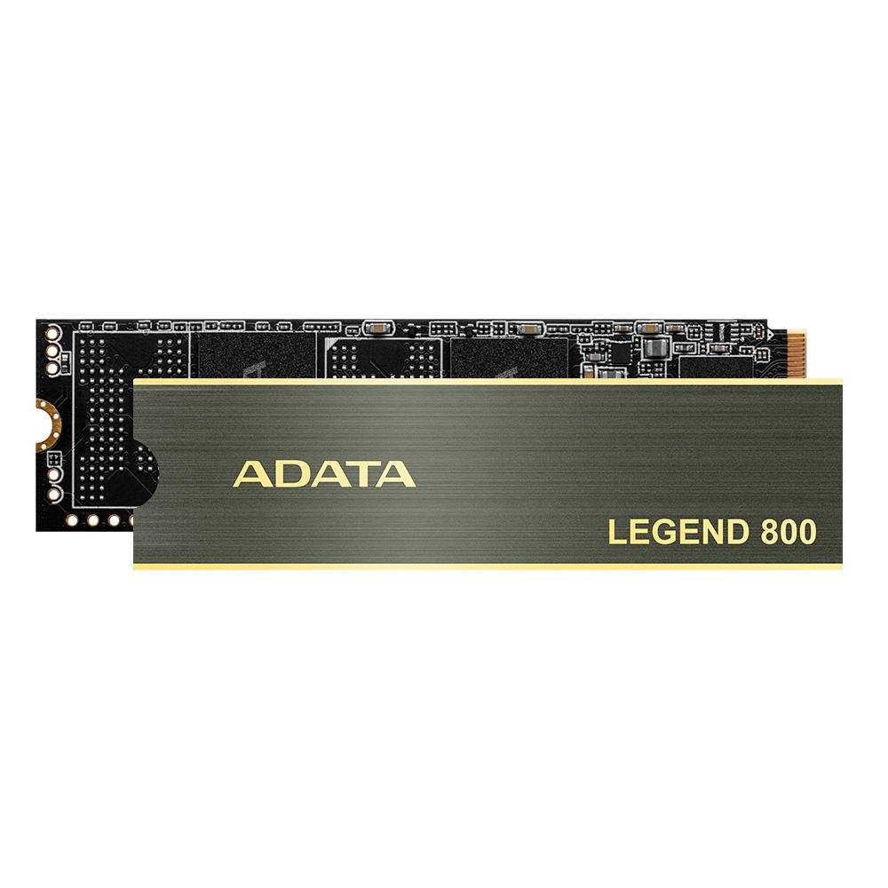 SSD ADATA M.2 2280, 1TB, NVME, PCIe gen 4x4, Leitura: 3.500MB/s e Gravação: 2.800MB/s, Preto - ALEG-800-1000GCS