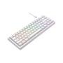 Teclado Mecânico Gamer Rise Mode GM1 Pro White, ARGB, Mini (65%), Switch Outemu Brown, USB-C - RM-TCM-GM1P-WBRO