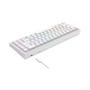 Teclado Mecânico Gamer Rise Mode GM1 Pro White, ARGB, Mini (65%), Switch Outemu Brown, USB-C - RM-TCM-GM1P-WBRO