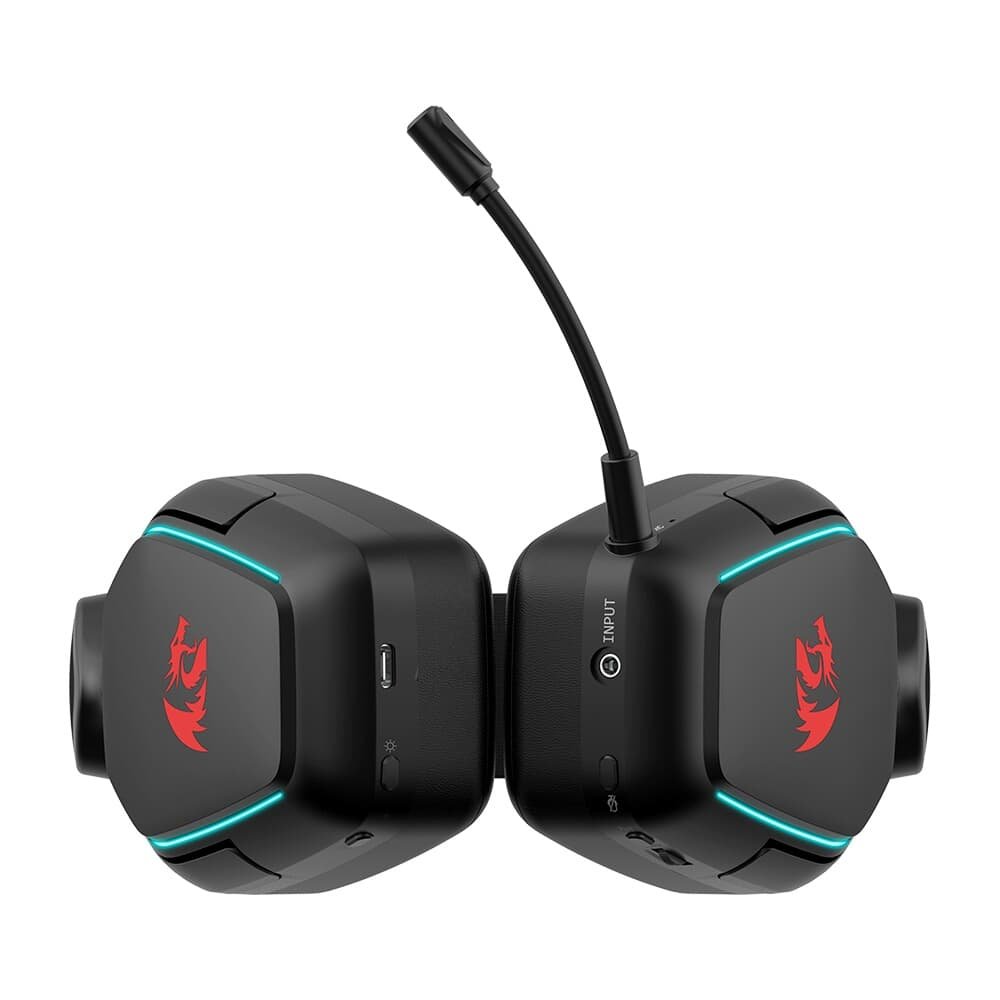 Magic Wireless Headset ブラック*8 Headset Sem Fio Redragon Mira | KaBuM
