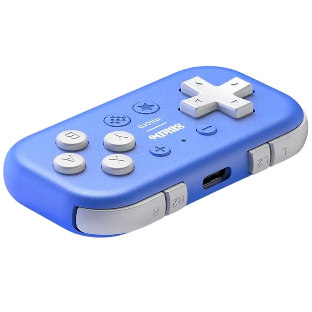 Controle Bluetooth 8BitDo, Micro Gamepad (Azul) - 80EL02