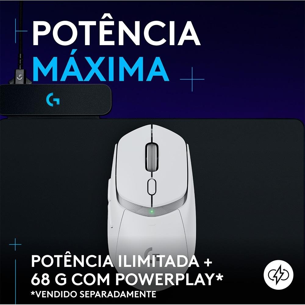 Mouse Gamer sem fio Logitech G309 LIGHTSPEED com Switches LIGHTFORCE, Sensor HERO 25K, 6 botões programáveis, Branco - 910-007206 Mouse Gamer sem fio Logitech G309 LIGHTSPEED com Switches LIGHTFORCE, Sensor HERO 25K, 6 botões programáveis, Branco - 910-007206