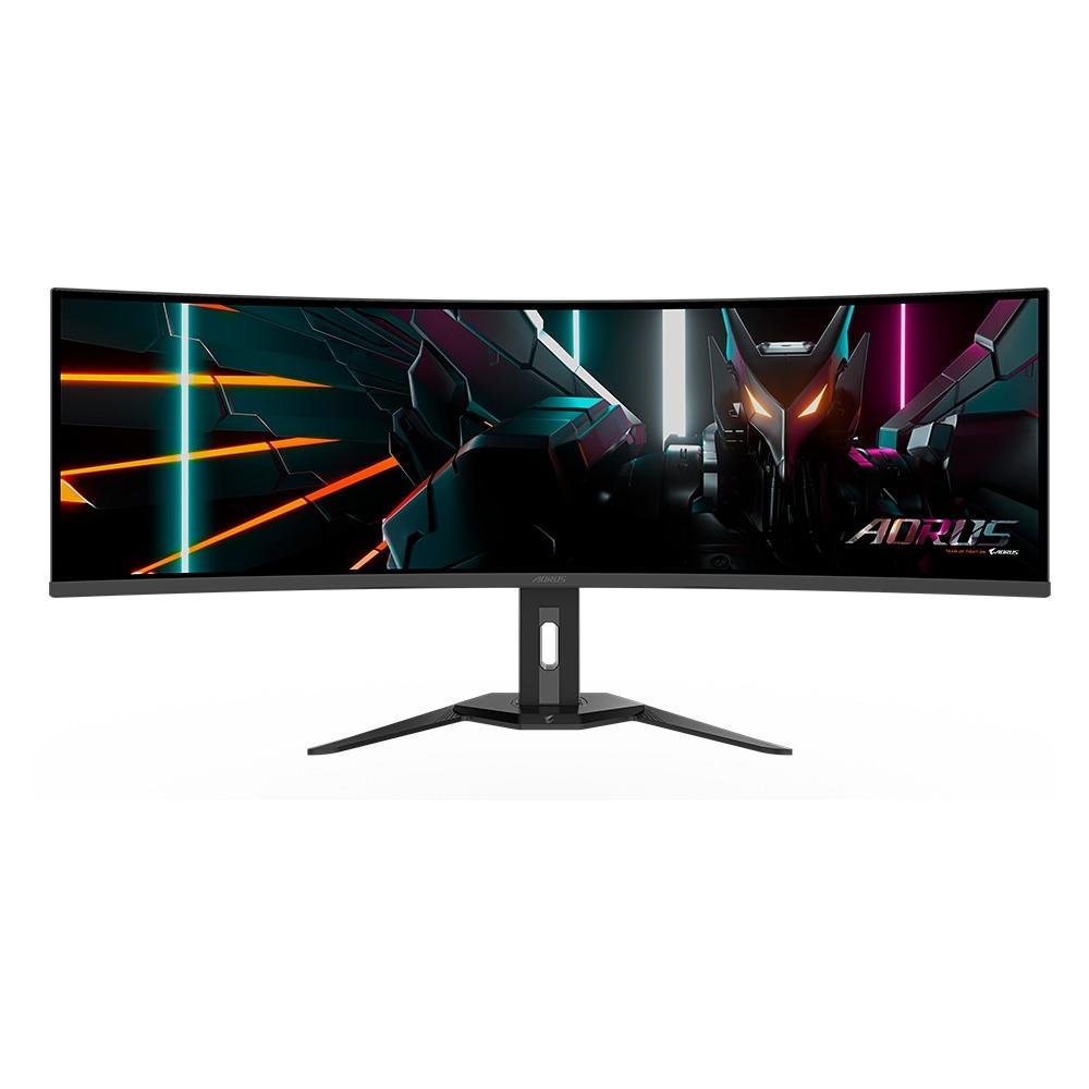 Monitor Gamer Gigabyte AORUS QD-OLED 49", Dual QHD, 144Hz, 0.03ms, FreeSync Premium Pro, HDR 400, USB-C, Altura Ajustável, Som Integrado - CO49DQ-SA Monitor Gamer Gigabyte AORUS QD-OLED 49", Dual QHD, 144Hz, 0.03ms, FreeSync Premium Pro, HDR 400, USB-C, Altura Ajustável, Som Integrado - CO49DQ-SA