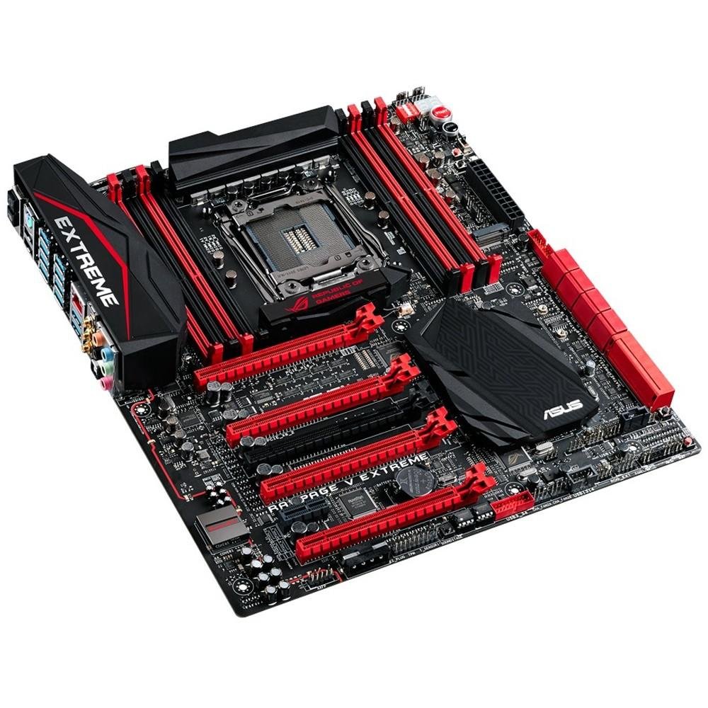 Placa-Mãe ASUS p/ Intel LGA 2011 eATX RAMPAGE V EXTREME 8xDDR4, Wi-Fi AC, M.2 x4, SATA Express, SupremeFX, SATA Express, SLI/CFX Placa-Mãe ASUS p/ Intel LGA 2011 eATX RAMPAGE V EXTREME 8xDDR4, Wi-Fi AC, M.2 x4, SATA Express, SupremeFX, SATA Express, SLI/CFX