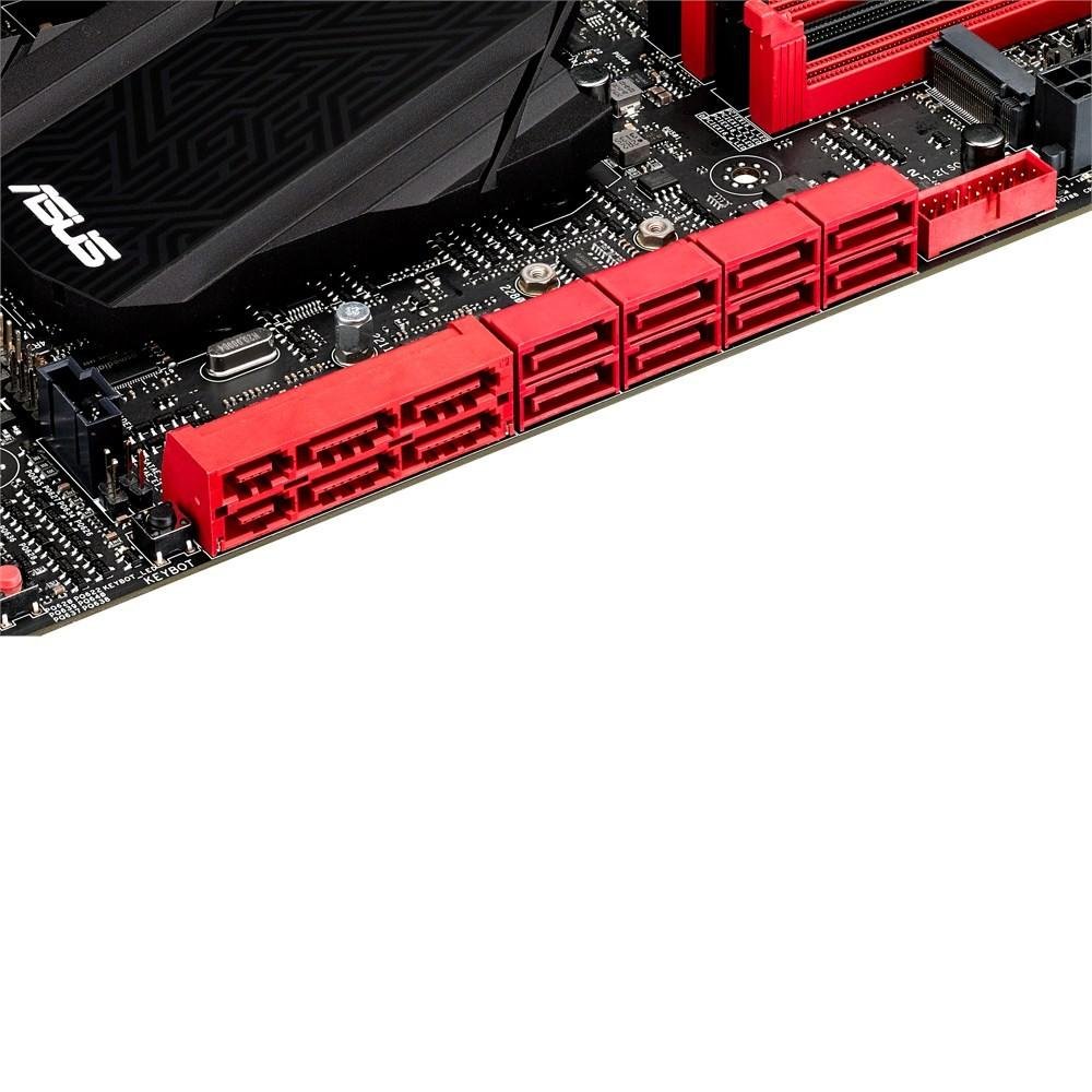 Placa-Mãe ASUS p/ Intel LGA 2011 eATX RAMPAGE V EXTREME 8xDDR4, Wi-Fi AC, M.2 x4, SATA Express, SupremeFX, SATA Express, SLI/CFX Placa-Mãe ASUS p/ Intel LGA 2011 eATX RAMPAGE V EXTREME 8xDDR4, Wi-Fi AC, M.2 x4, SATA Express, SupremeFX, SATA Express, SLI/CFX