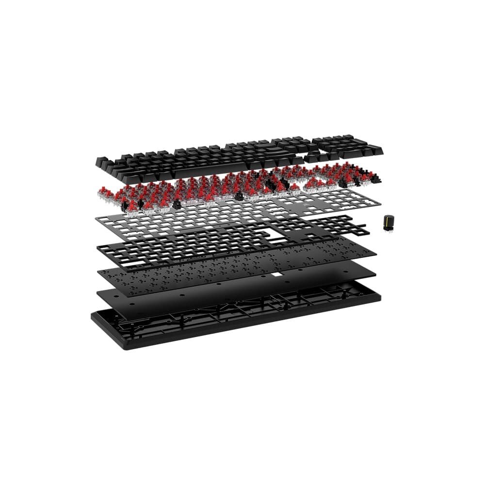 Teclado Gamer Mecânico Corsair K70 Core RGB, Teclas lineares Vermelho, USB 3.0, Preto - CH-910971E-NA