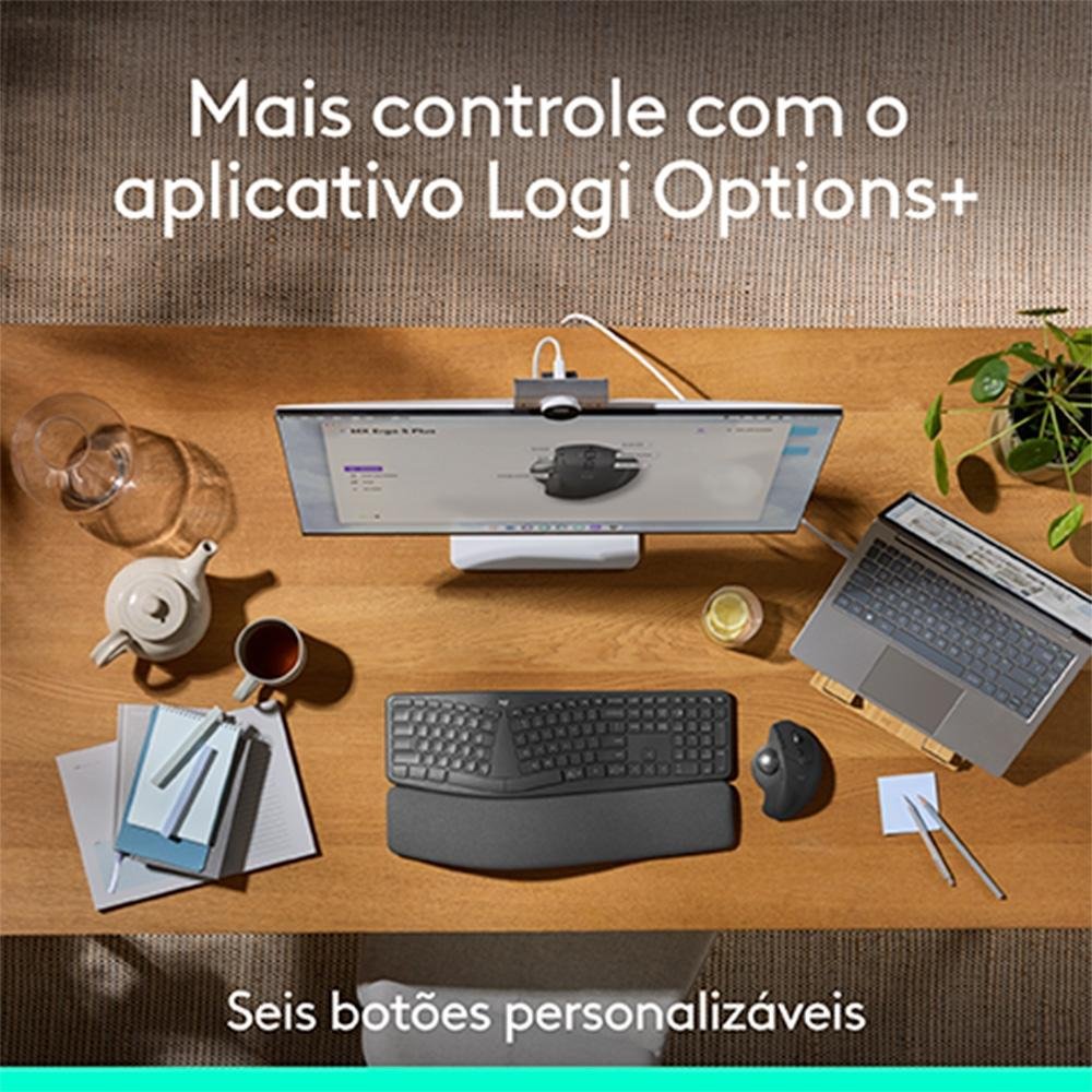 Mouse sem Fio Logitech MX Ergo S | KaBuM!