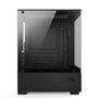 Gabinete Gamer Bluecase BG-054 HIT, Mid tower, Micro ATX e Mini ITX, Frontal e lateral em vidro, USB 3.0, Sem FANs, Preto - BG-054BBX