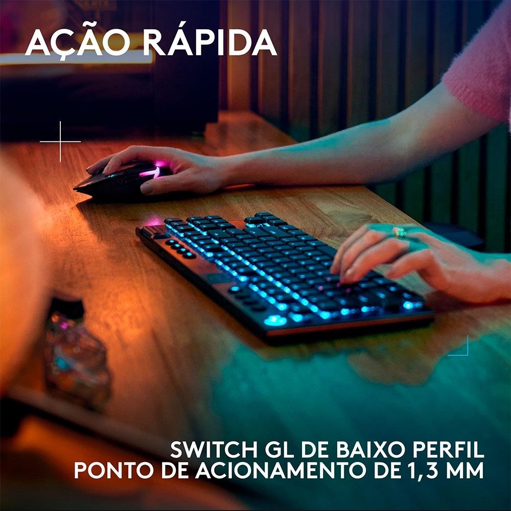 Teclado Mecânico Gamer Logitech G915 TKL | KaBuM!