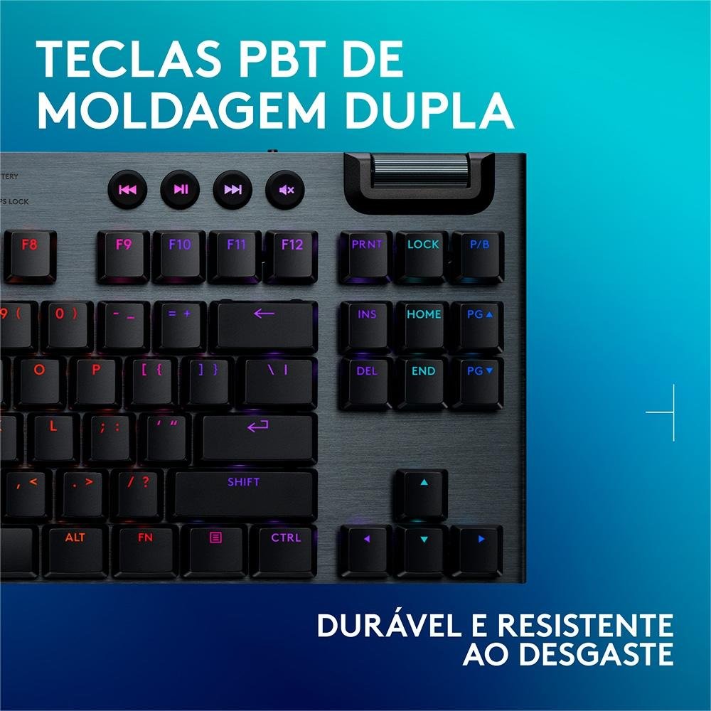 Teclado Mecânico Gamer Logitech G915 TKL | KaBuM!