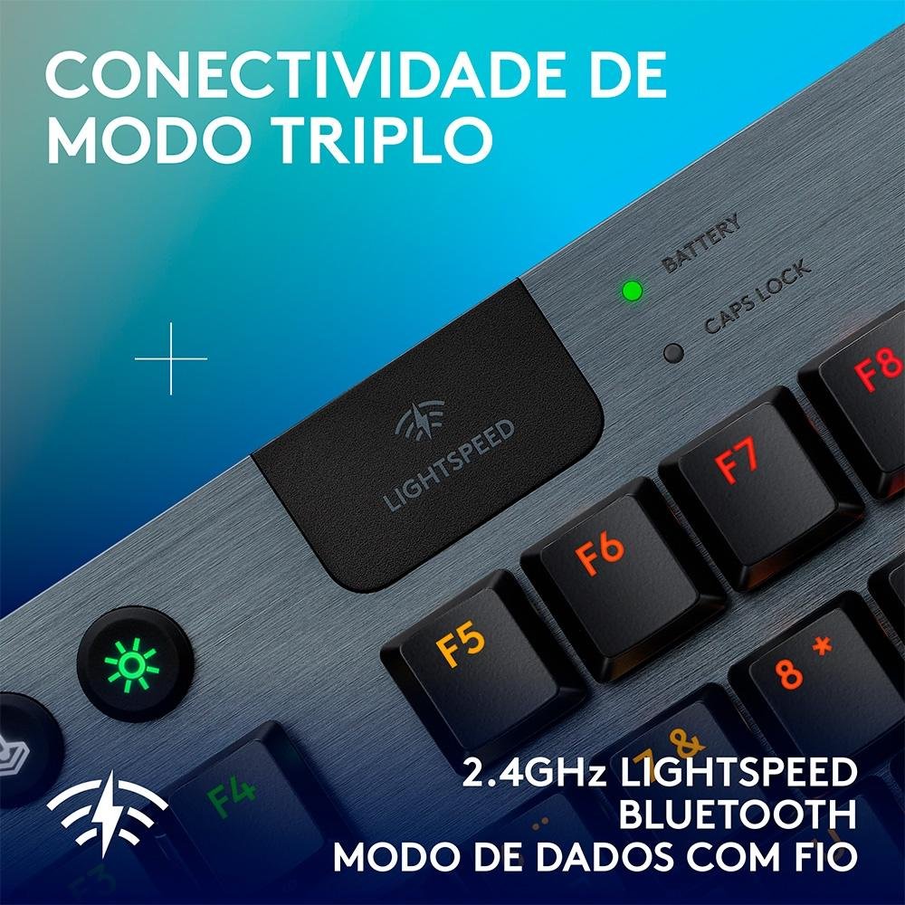 Teclado Mecânico Gamer Logitech G915 TKL | KaBuM!