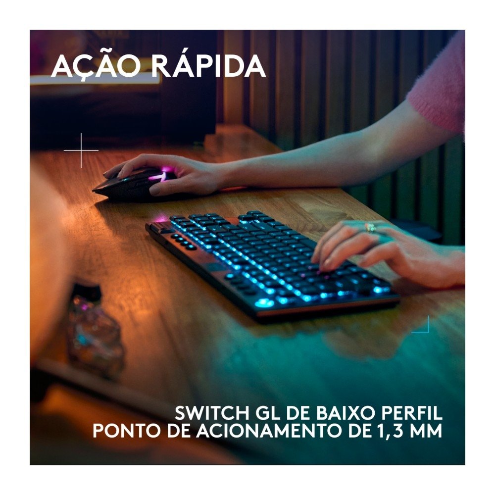 Teclado Logitech G915 X Lightspeed TKL | KaBuM!