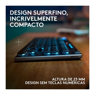 Teclado Logitech G915 X Lightspeed TKL | KaBuM!