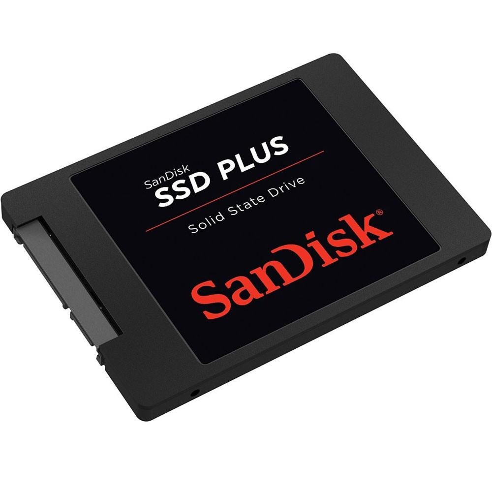 SSD Sandisk PLUS 2.5 SATA 3.0 (6 Gb/s) 240GB Leituras: 520MB/s e Gravações: 350MB/s - SDSSDA-240G-G25