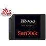 SSD Sandisk PLUS 2.5 SATA 3.0 (6 Gb/s) 240GB Leituras: 520MB/s e Gravações: 350MB/s - SDSSDA-240G-G25