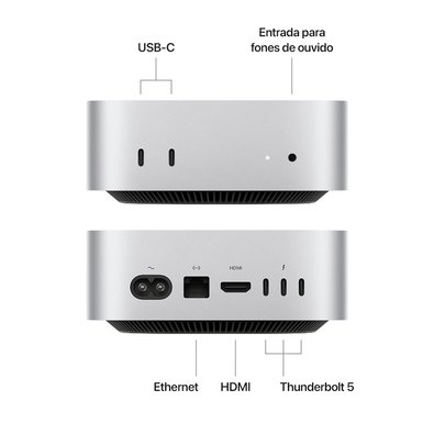 Macデスクトップ Apple Mac mini M4 Pro 64GB SSD512GB 10Gb Mac mini Apple Chip M4 Pro, SSD 512GB | KaBuM!