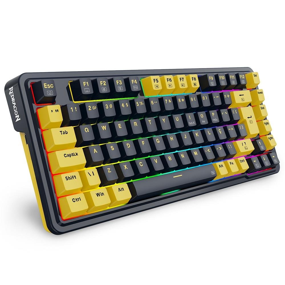 Teclado Sem Fio Redragon ELF RGB | KaBuM!