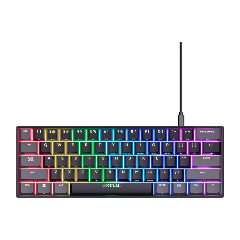 Teclado Gamer GXTrust 837 Scarr 60% | KaBuM!