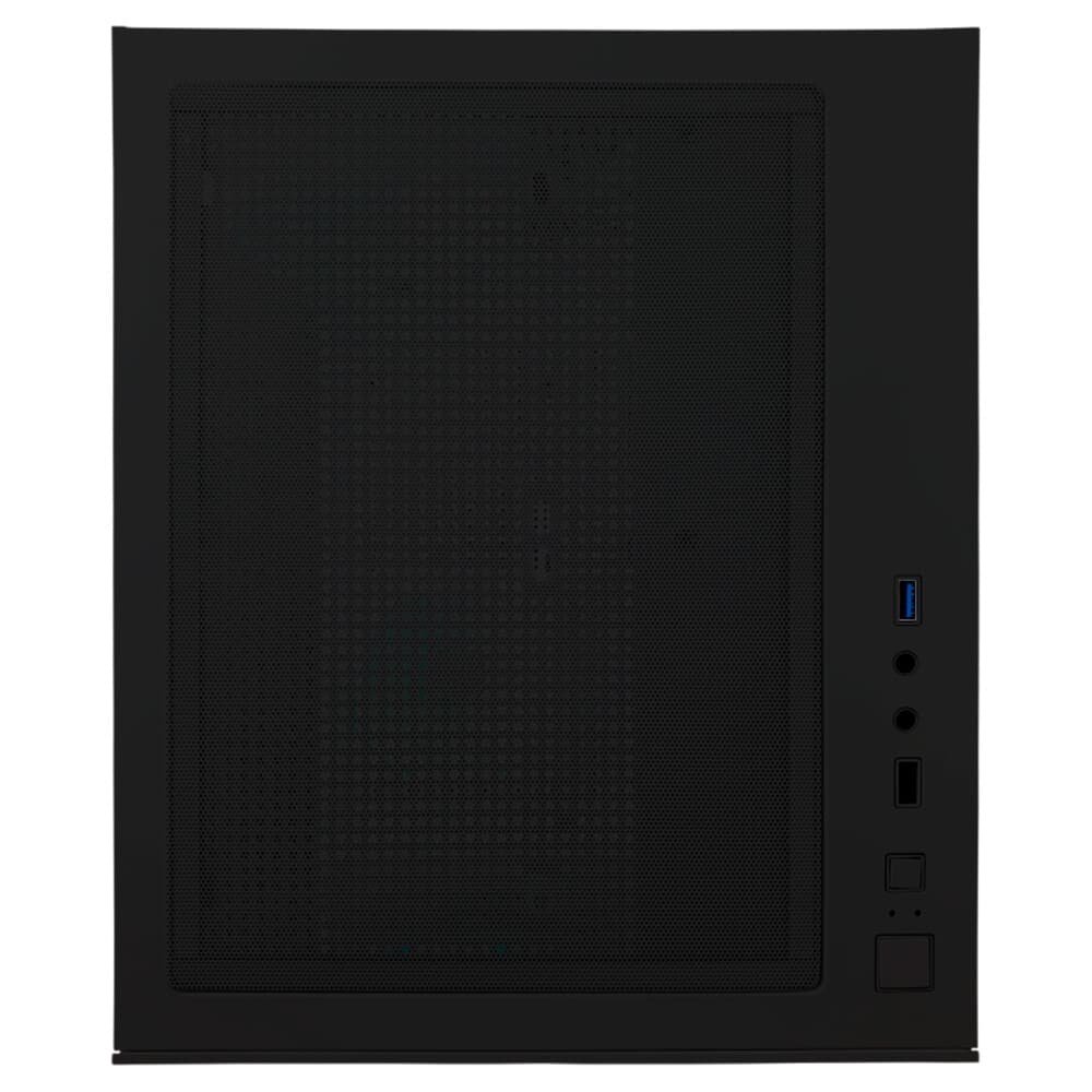 Gabinete Gamer HAYOM, Mini Tower, M-ATX, Lateral e Frontal em vidro, 4x FANs, Preto - GB1796
