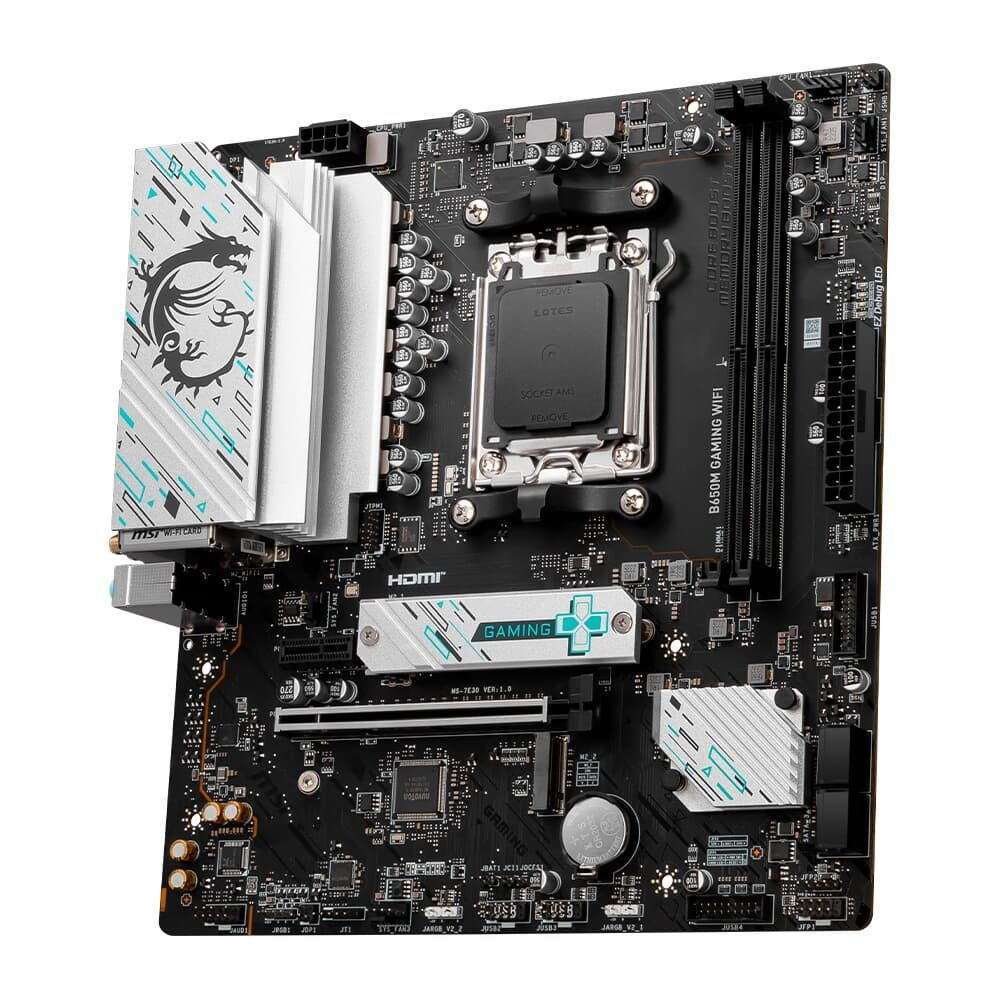 Placa Mãe MSI B650M GAMING WIFI, AMD AM5, mATX, DDR5, Wi-Fi, Preto - B650M GAMING WIFI