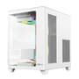 Gabinete Gamer Hyrax HGB750, Mini Tower, M-ATX, Frontal Curvo e Lateral em Vidro Temperado, Sem FANs, Branco - HGB750W
