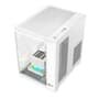 Gabinete Gamer Hyrax HGB750, Mini Tower, M-ATX, Frontal Curvo e Lateral em Vidro Temperado, Sem FANs, Branco - HGB750W