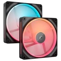 Kit com 2 Ventoinhas Corsair LX-R RGB Series, iCUE LINK LX140-R RGB, 140mm, Preto - CO-9051052-WW
