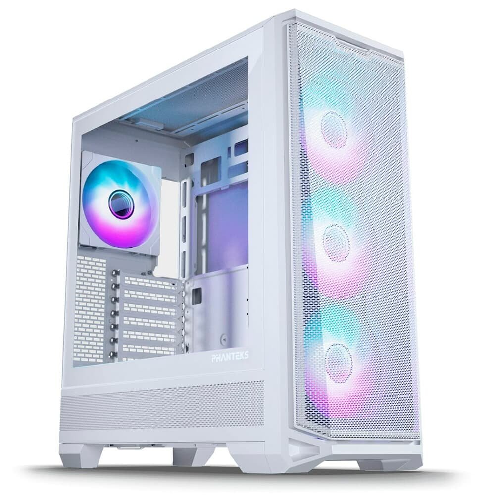 Gabinete Gamer Phanteks Eclipse G400a, Mid Tower, Lateral em Vidro, Com 4 Fan, Branco - PH-EC400GA_DMW01 Gabinete Gamer Phanteks Eclipse G400a, Mid Tower, Lateral em Vidro, Com 4 Fan, Branco - PH-EC400GA_DMW01