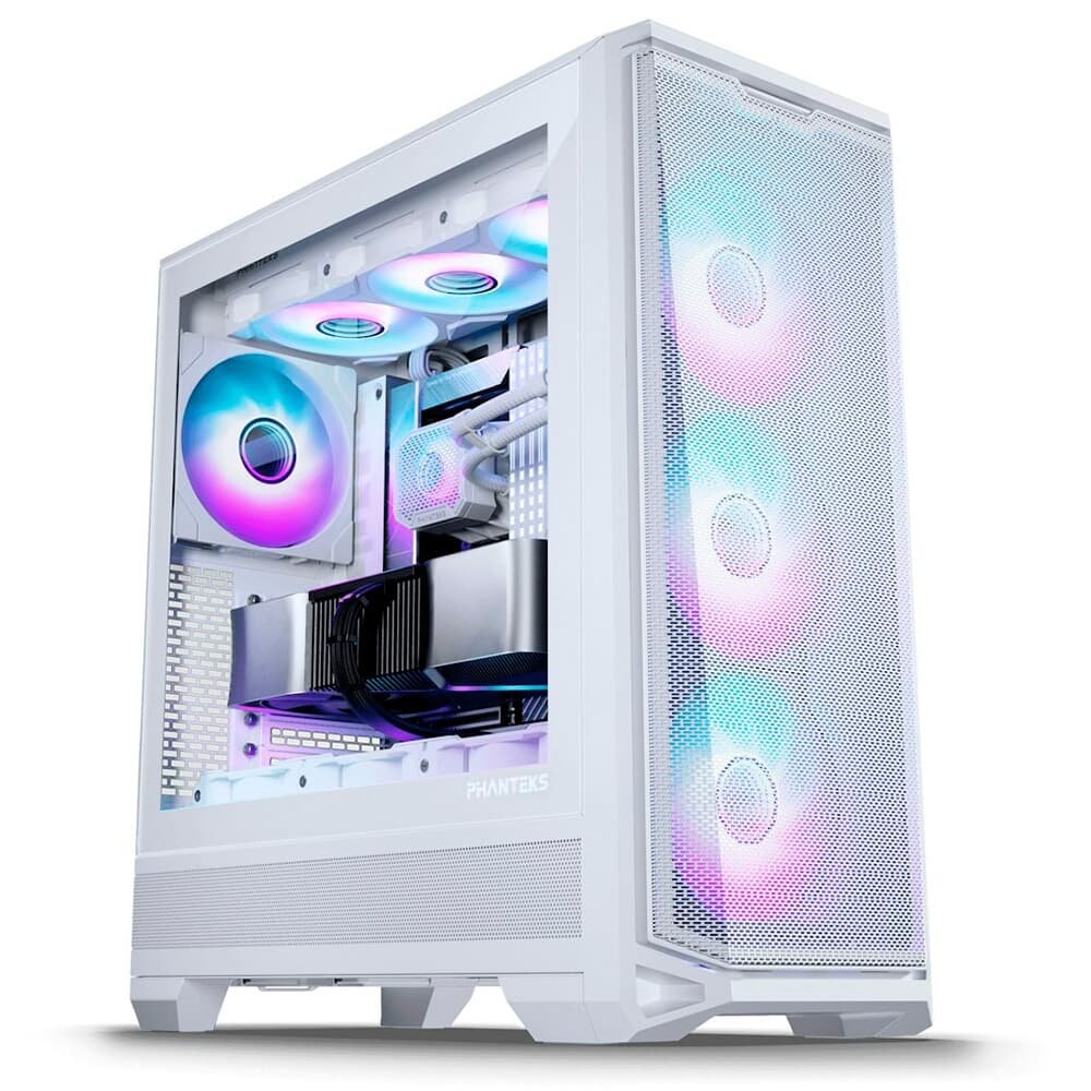 Gabinete Gamer Phanteks Eclipse G400a, Mid Tower, Lateral em Vidro, Com 4 Fan, Branco - PH-EC400GA_DMW01 Gabinete Gamer Phanteks Eclipse G400a, Mid Tower, Lateral em Vidro, Com 4 Fan, Branco - PH-EC400GA_DMW01