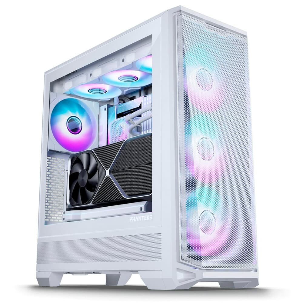 Gabinete Gamer Phanteks Eclipse G400a, Mid Tower, Lateral em Vidro, Com 4 Fan, Branco - PH-EC400GA_DMW01 Gabinete Gamer Phanteks Eclipse G400a, Mid Tower, Lateral em Vidro, Com 4 Fan, Branco - PH-EC400GA_DMW01