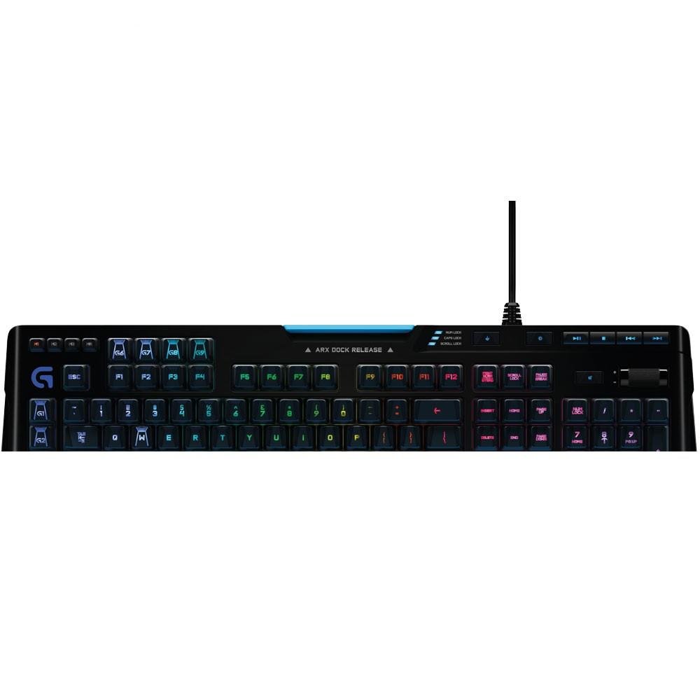 Teclado Mecânico Gamer Logitech G910 Orion Spark, RGB, Switch Romer-G, US - 920-006385 Teclado Mecânico Gamer Logitech G910 Orion Spark, RGB, Switch Romer-G, US - 920-006385