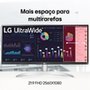 Monitor Gamer LG 29", FHD, UltraWide, 100Hz, 1ms, IPS, USB-C, Som Integrado - 29WQ600B-W.AWZM