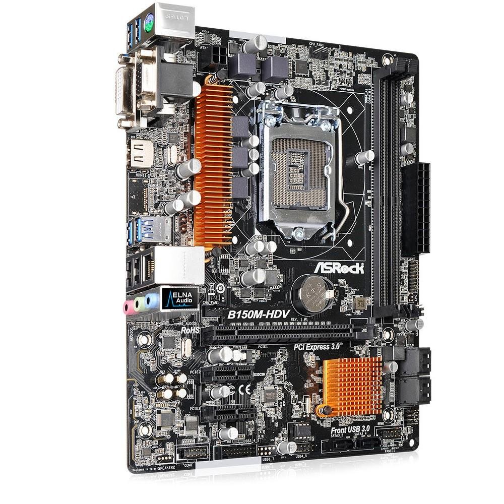 Placa-Mãe ASRock B150M-HDV, Intel LGA 1151, mATX , DDR4 Placa-Mãe ASRock B150M-HDV, Intel LGA 1151, mATX , DDR4