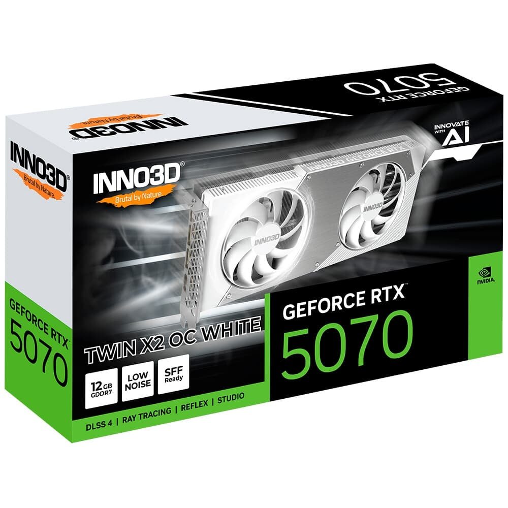 Placa de Vídeo Inno3D RTX 5070 Twin X2 OC | KaBuM!