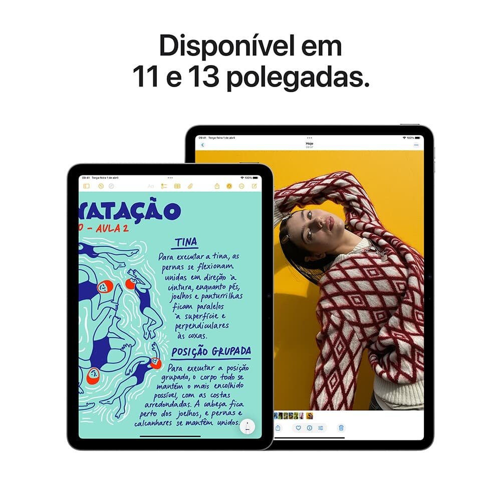 iPad Air Apple 13" 512 GB, Chip M3, Wi-Fi, Câmera Traseira 12MP, Cinza-espacial - MCNT4BZ/A