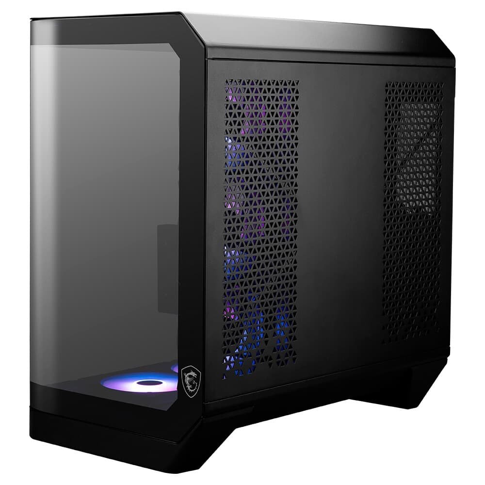 Gabinete Gamer MSI MAG Pano 120R PZ, Mid Tower, Vidro Panoramico, 4x FANs ARGB, ATX, Preto - PANO120RPZ