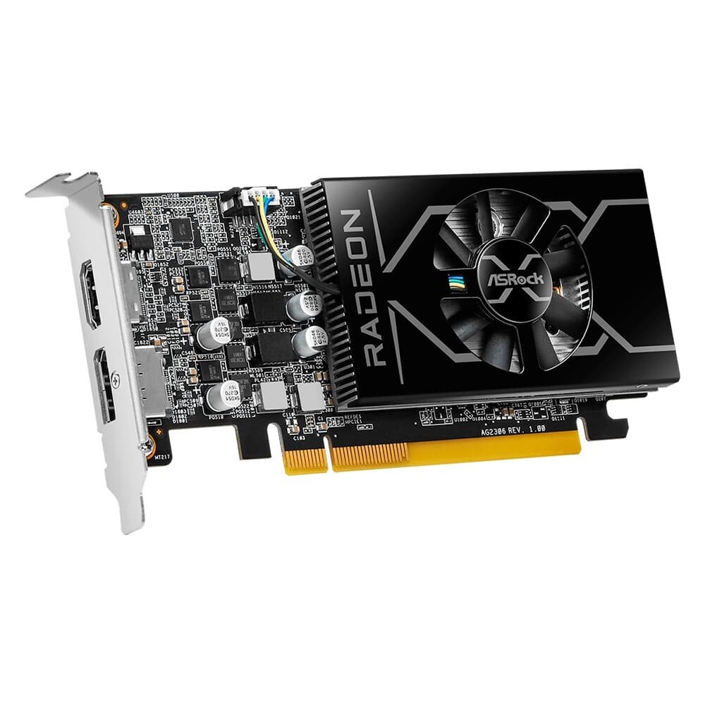 Placa de Vídeo ASRock RX6400 LP 4G | KaBuM!