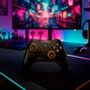 Controle Husky Hunter, Com Fio, Compativel com PC/Android/iOS, 24 Botões Programáveis, RGB, Preto - HJK001PT