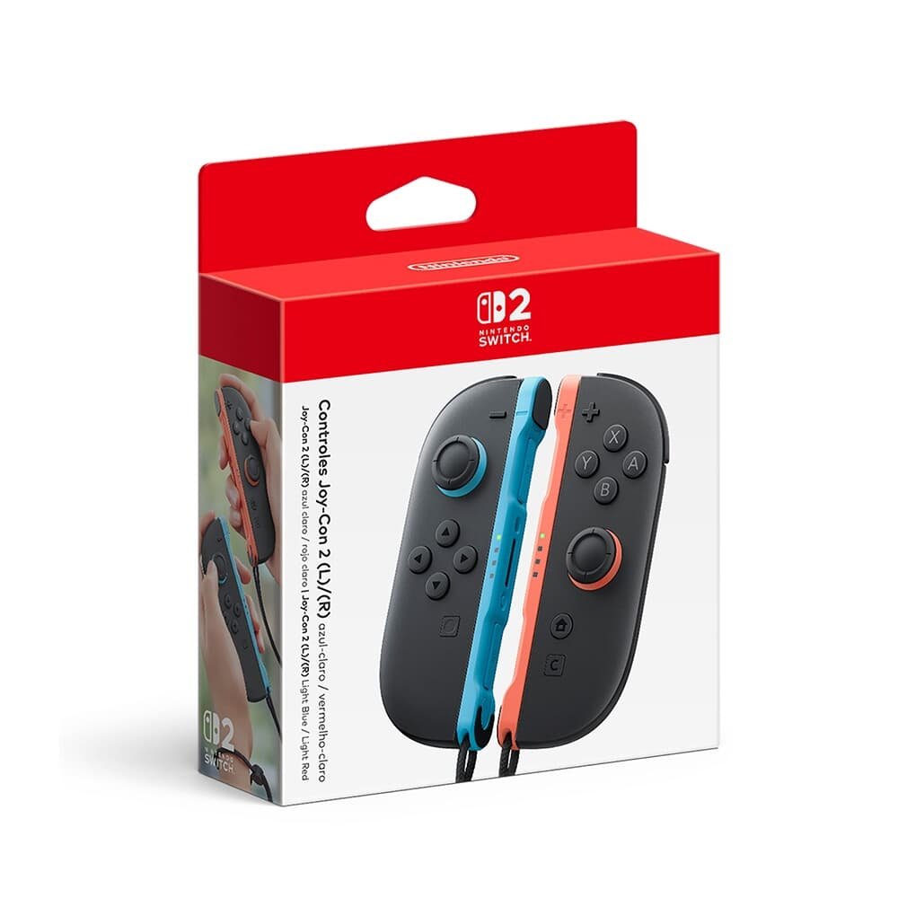 Controle Nintendo Joy-Con 2 para Nintendo Switch 2, Azul e Vermelho Controle Nintendo Joy-Con 2 para Nintendo Switch 2, Azul e Vermelho