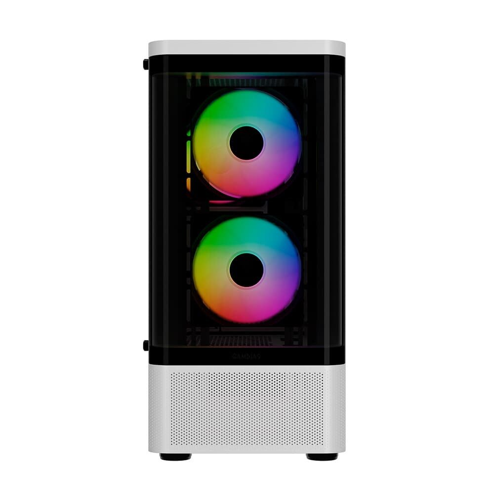 Gabinete Gamer Gamdias Talos E3 CG WH, Mid Tower, ARGB, ATX, Lateral em Vidro Temperado, Branco - TALOS E3 CG WH Gabinete Gamer Gamdias Talos E3 CG WH, Mid Tower, ARGB, ATX, Lateral em Vidro Temperado, Branco - TALOS E3 CG WH