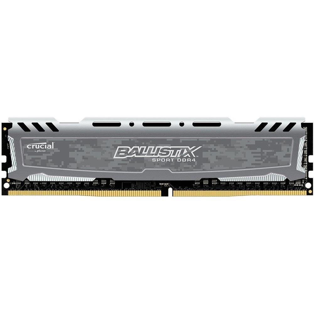 Memória Crucial Ballistix Sport LT, 8GB, 2400MHz, DDR4, CL16, Cinza - BLS8G4D240FSB Memória Crucial Ballistix Sport LT, 8GB, 2400MHz, DDR4, CL16, Cinza - BLS8G4D240FSB