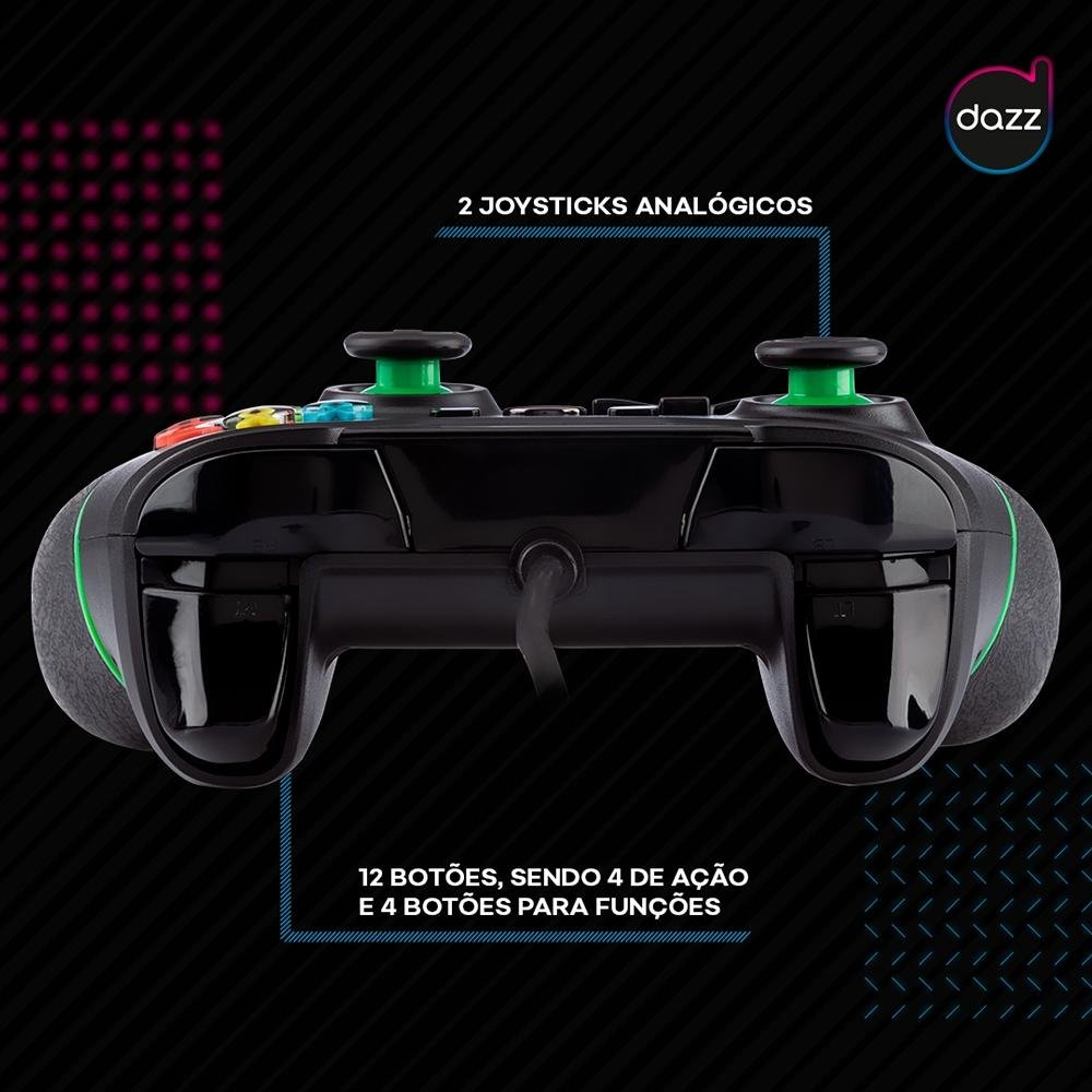 Controle Dazz Hurricane Dualshock Xbox One 624522 Controle Dazz Hurricane Dualshock Xbox One 624522