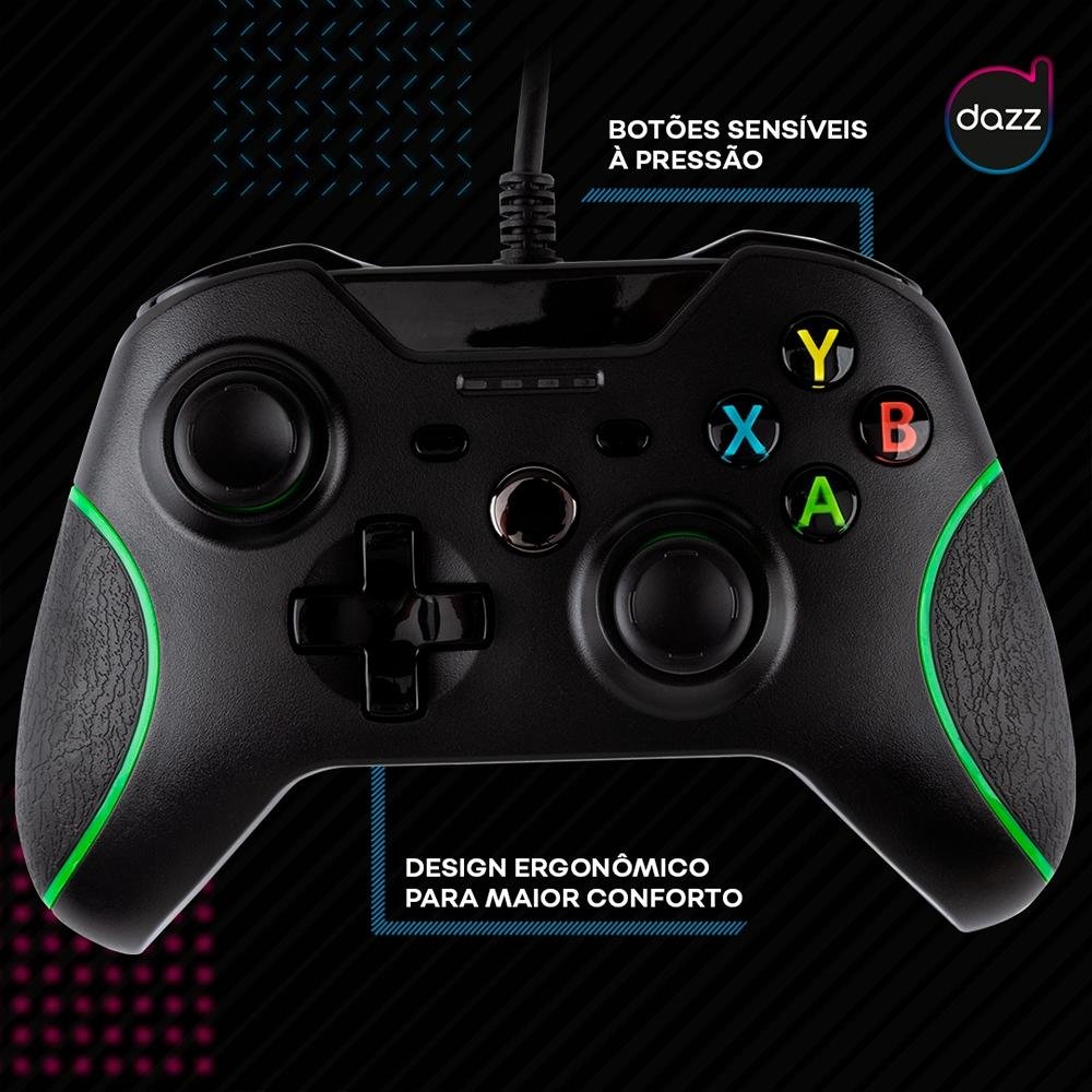 Controle Dazz Hurricane Dualshock Xbox One 624522 Controle Dazz Hurricane Dualshock Xbox One 624522