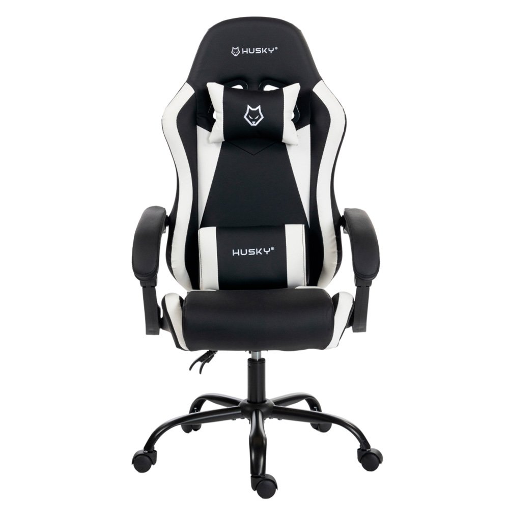 Cadeira Gamer Husky Storm 100, Até 120kg, Almofadas, Reclinável 135º,  PU, Preta E Branca - HCG100PTBR - view 2