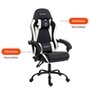 Cadeira Gamer Husky Storm 100, Até 120kg, Almofadas, Reclinável 135º,  PU, Preta E Branca - HCG100PTBR