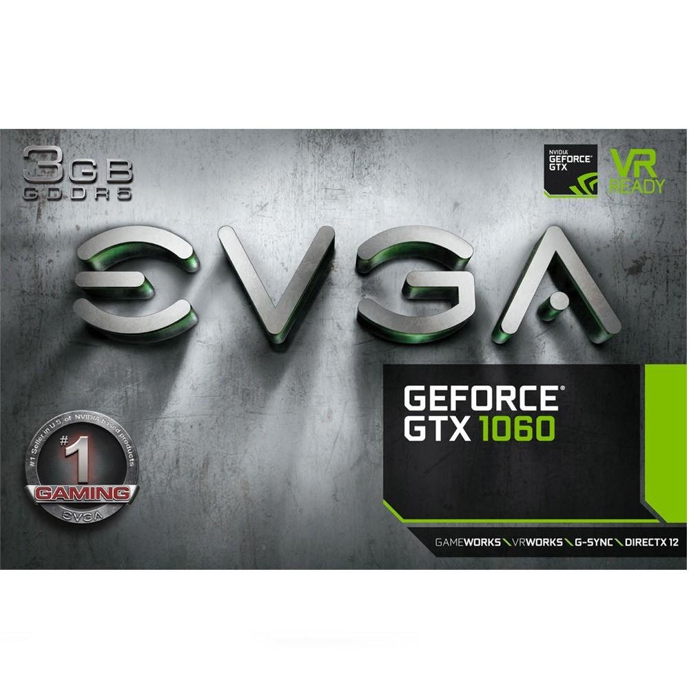 Placa de Vídeo EVGA NVIDIA GeForce GTX 1060 3GB Blower, GDDR5 - 03G-P4-5160-KR