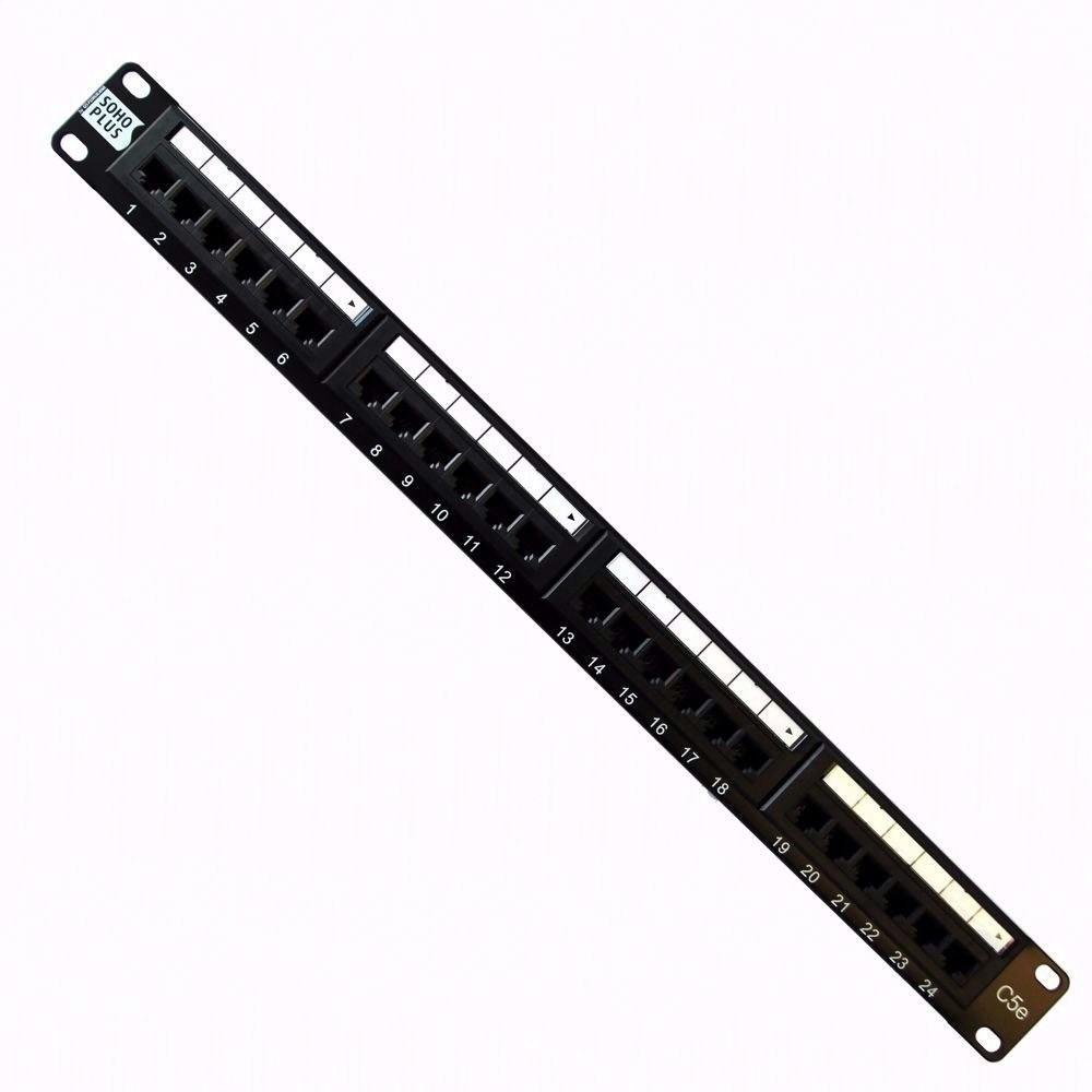 Patch Panel Furukawa CAT 5E 24 Portas T568 A/B Soho Plus 35050401