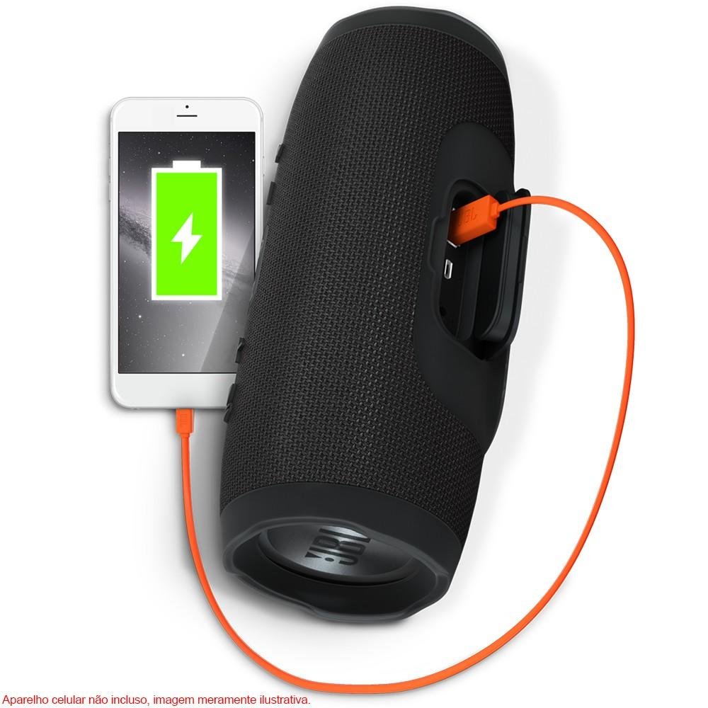 Caixa de Som JBL Charge 3, Bluetooth, A Prova D´Água, 2x10W, Preta Caixa de Som JBL Charge 3, Bluetooth, A Prova D´Água, 2x10W, Preta