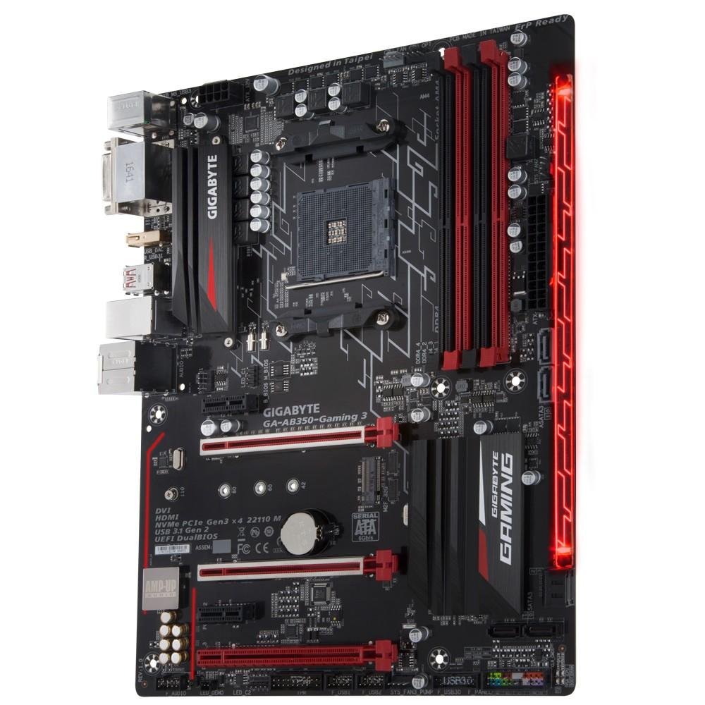 Placa-Mãe GIGABYTE p/ AMD AM4 ATX GA-AB350-GAMING 3 DDR4 Placa-Mãe GIGABYTE p/ AMD AM4 ATX GA-AB350-GAMING 3 DDR4